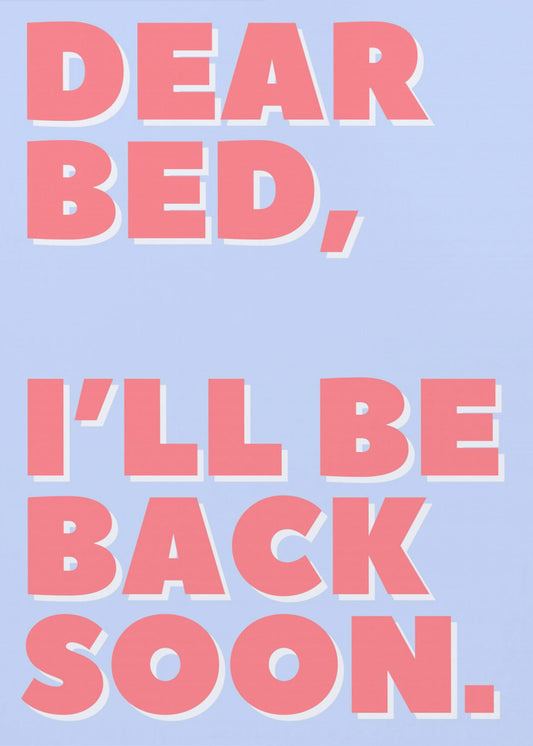 Brief aan mijn bed | Poster