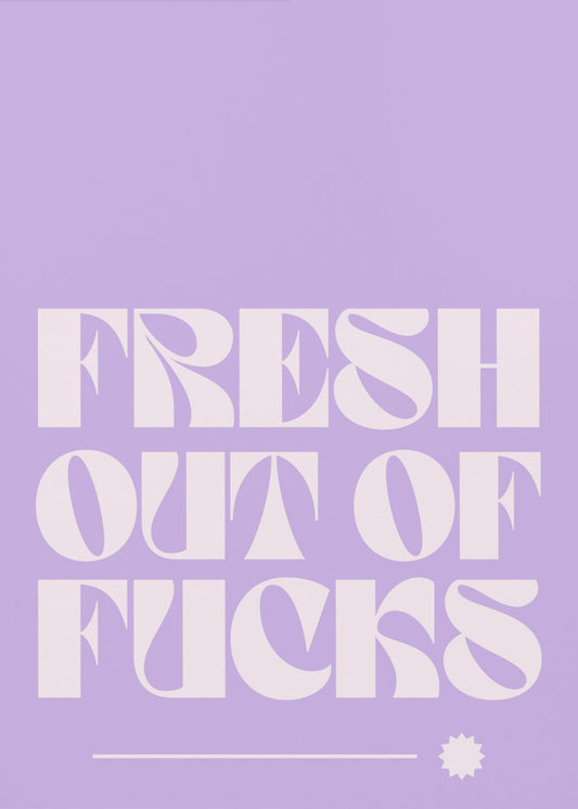 Geen fucks gegeven | Canvas