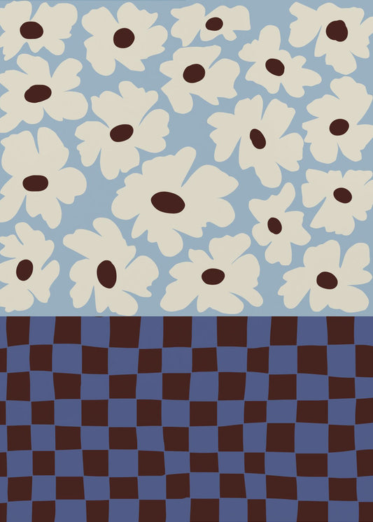 Flowers_checkerboard | Canvas
