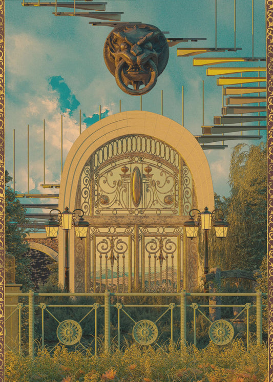 Surrealistische Poort | Canvas