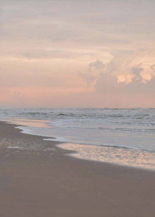 Zonsondergang op het strand | Poster