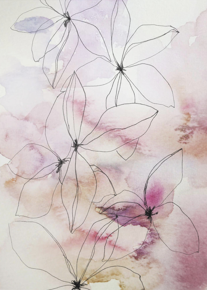 Fluisterblaadjes I | Canvas