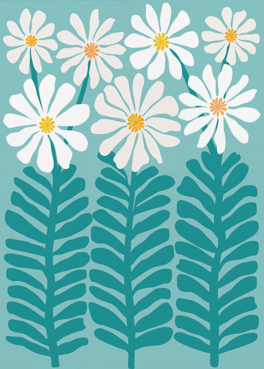 Madeliefje Bloemen | Canvas
