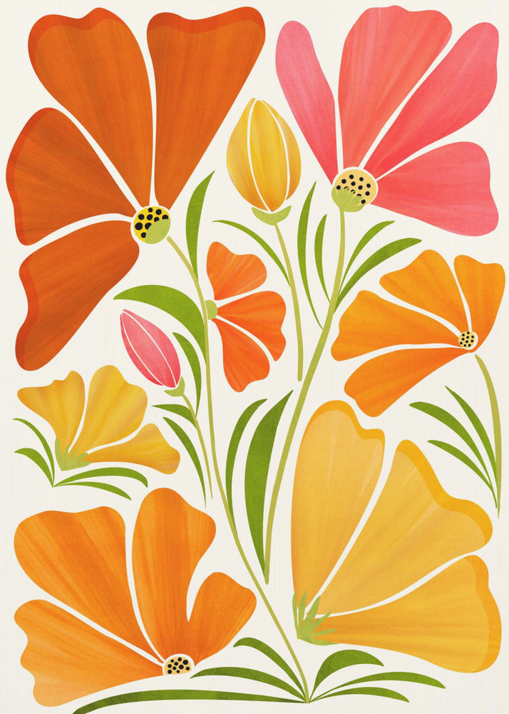 Lentebloemen | Canvas