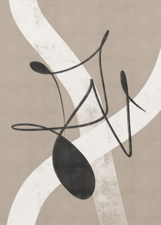 Beige abstract nr. 2 | Canvas