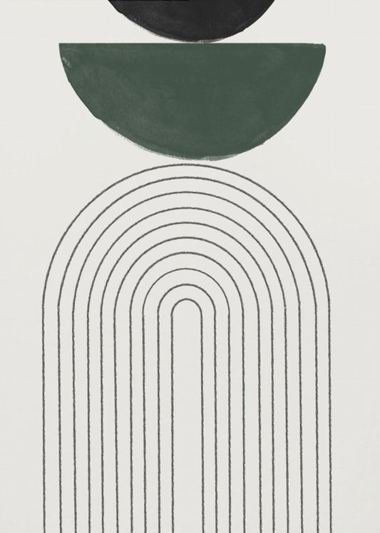 Gebogen geometrie | Canvas