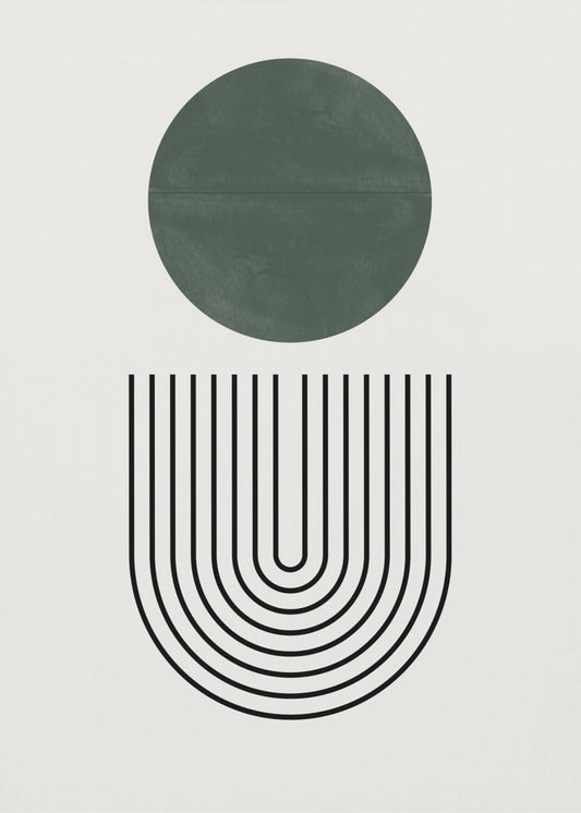 Circle and Lines | Poster