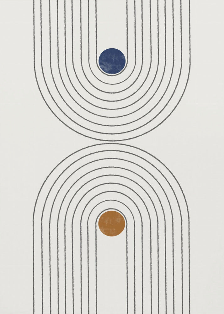 Gebogen paden | Canvas