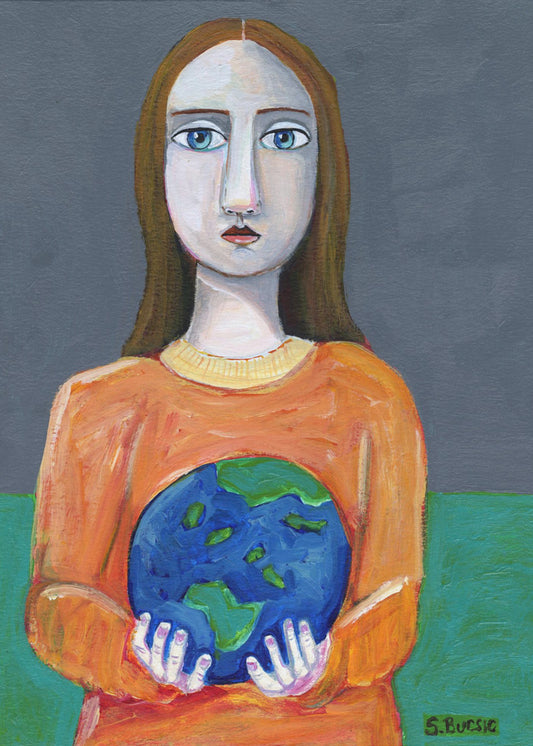 She had the world in her hands | Poster