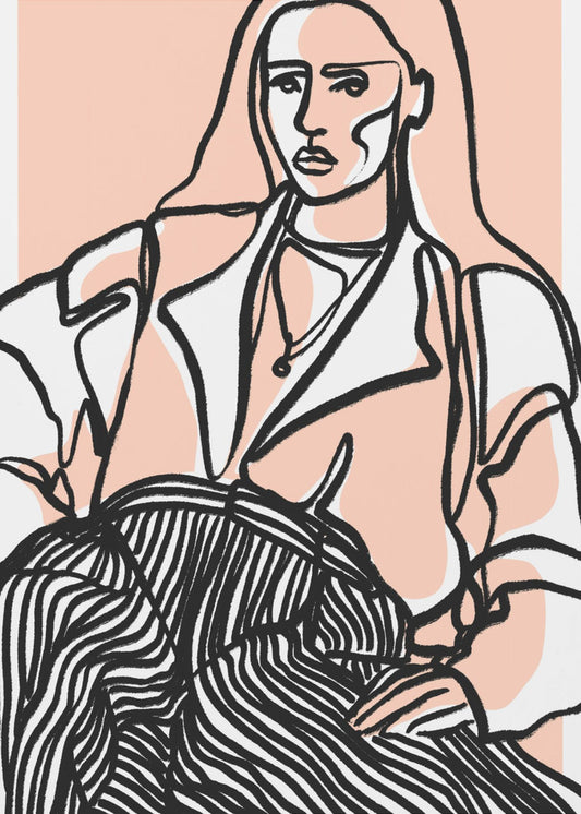Herinner je je (Peach) | Canvas