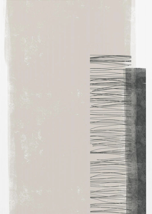 Monochromatic Palette With Vertical Lines | Canvas