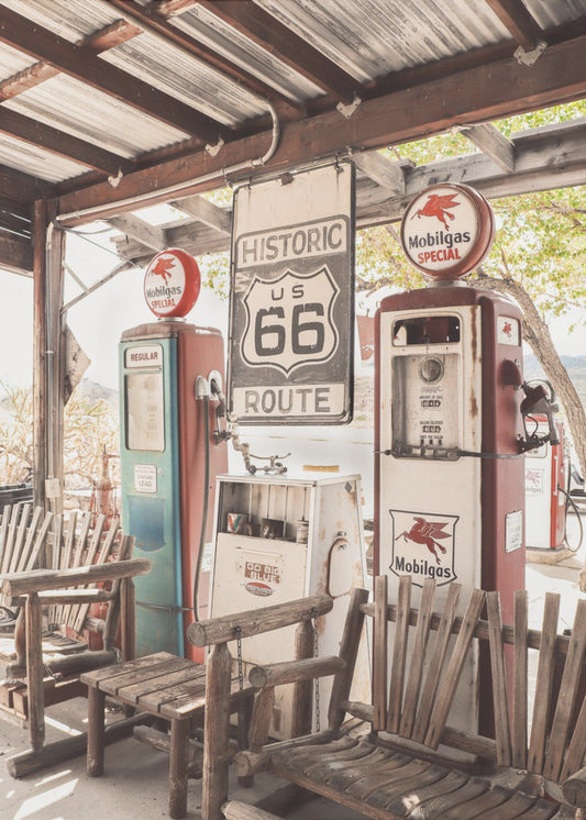 Tankstation Route 66 | Poster