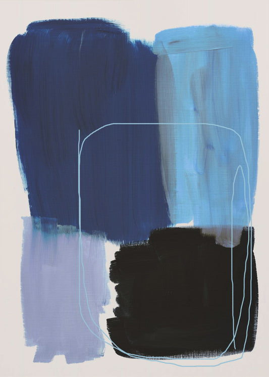 Abstracte penseelstreken 120x | Canvas