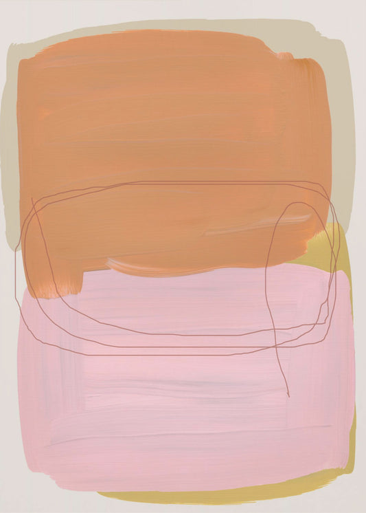Abstracte penseelstreken 121 | Canvas