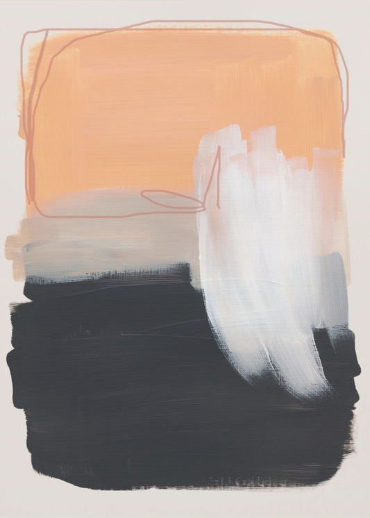 Abstracte penseelstreken 122 | Canvas