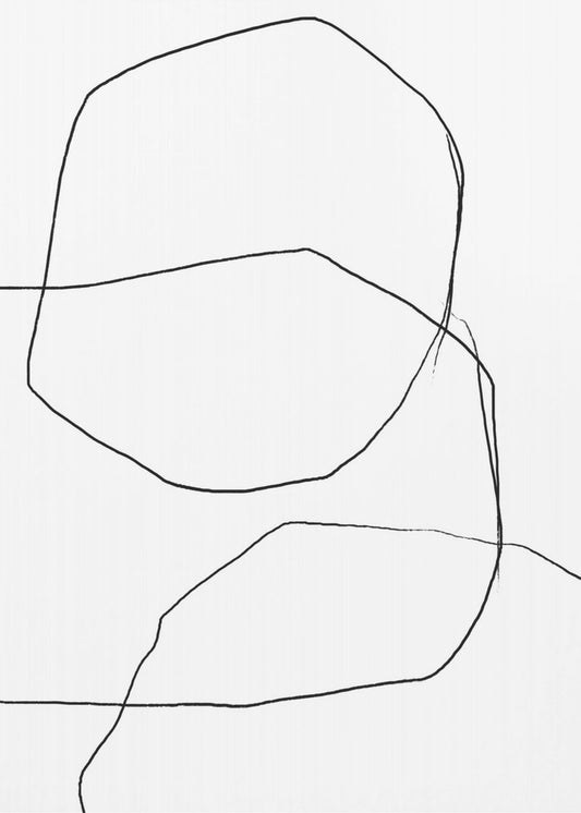 Black Lines On A White Background | Canvas