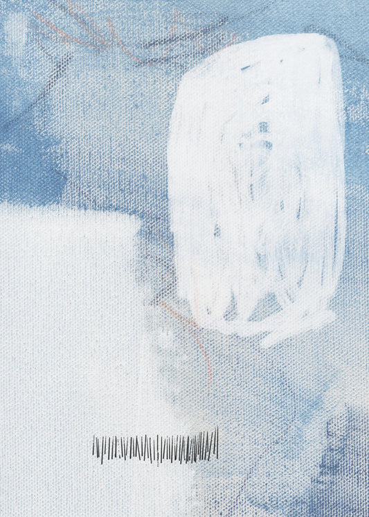 White And Blue Hues | Canvas