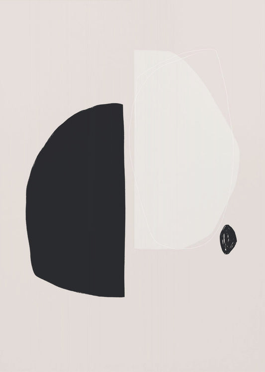 Black And White Geometric Shapes | Canvas