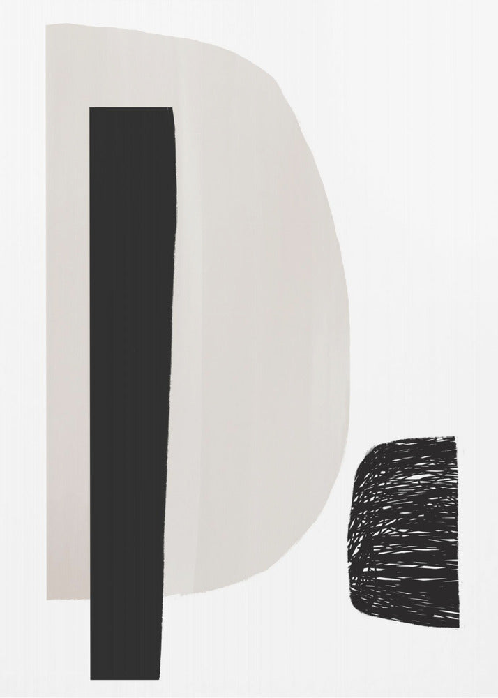 Black And White Geometric Shapes | Poster