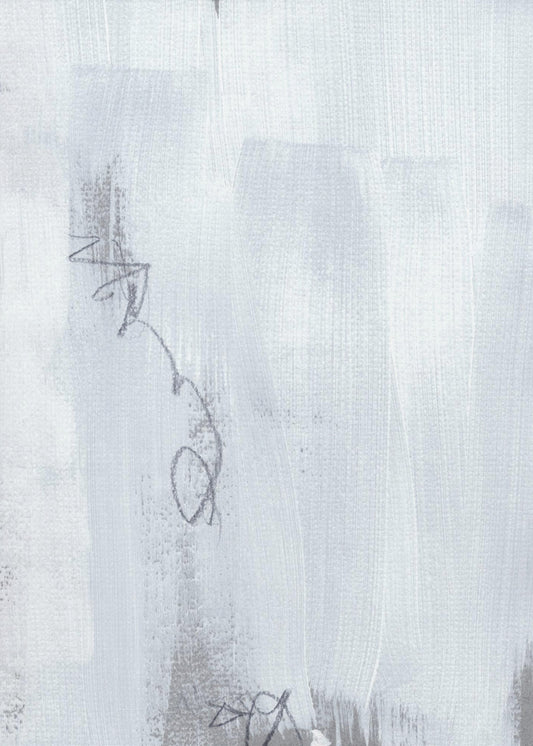 Echoes in White and Graphite | Canvas