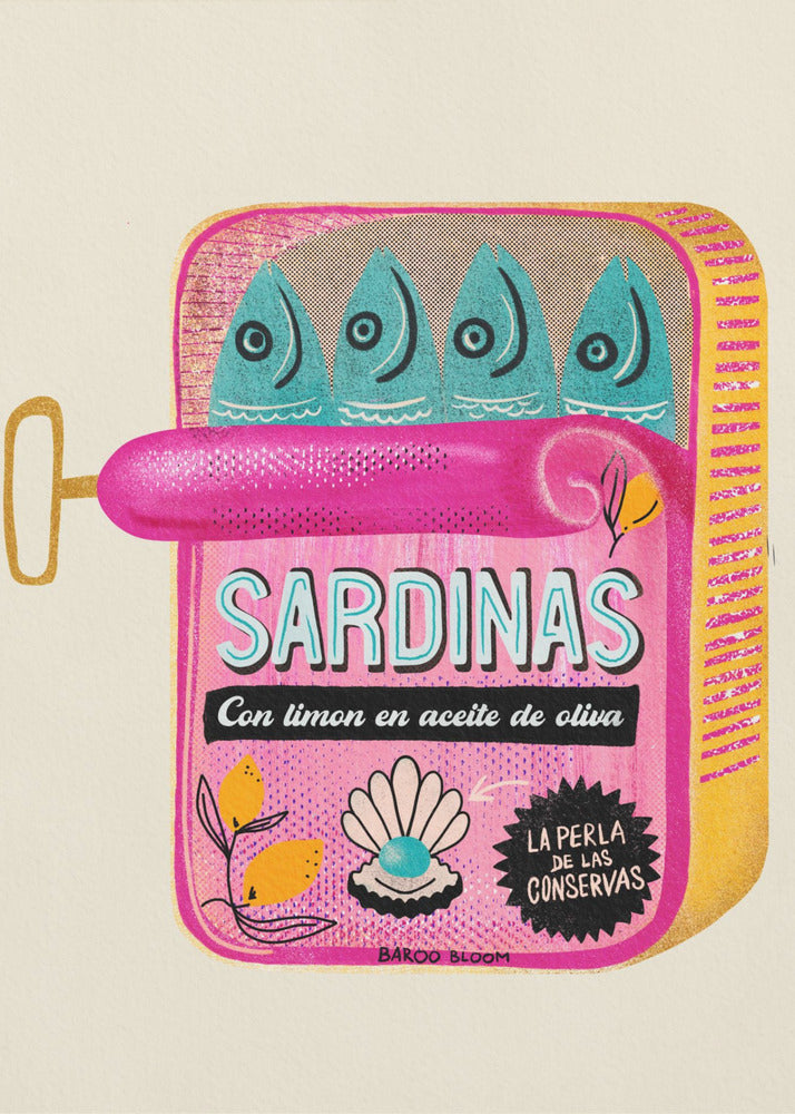 Sardientjesblikje | Canvas