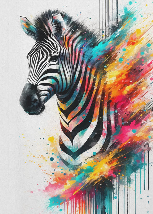 Colorful Zebra | Poster
