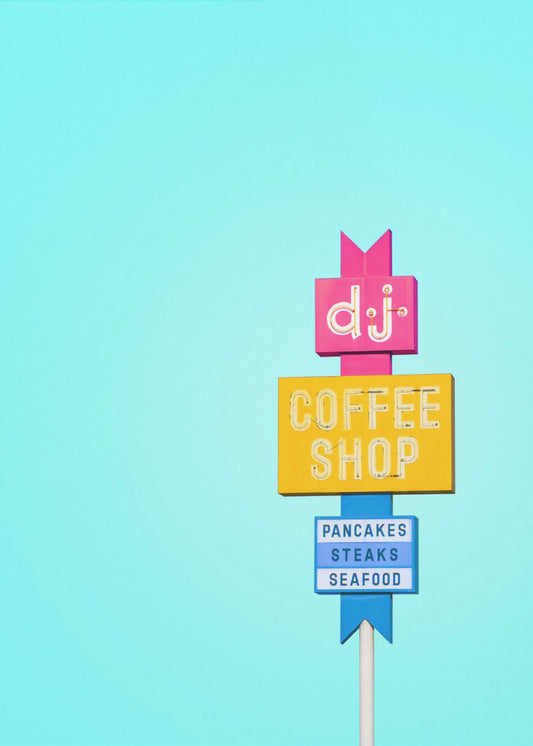 DJ Coffeeshop-bord | Canvas