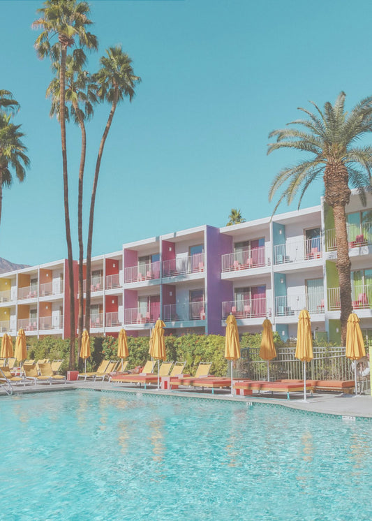 Saguaro Hotel aan het zwembad in Palm Springs | Canvas