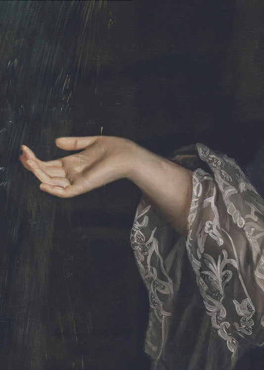 Detail van een vrouw / Olieverfschilderij | Poster