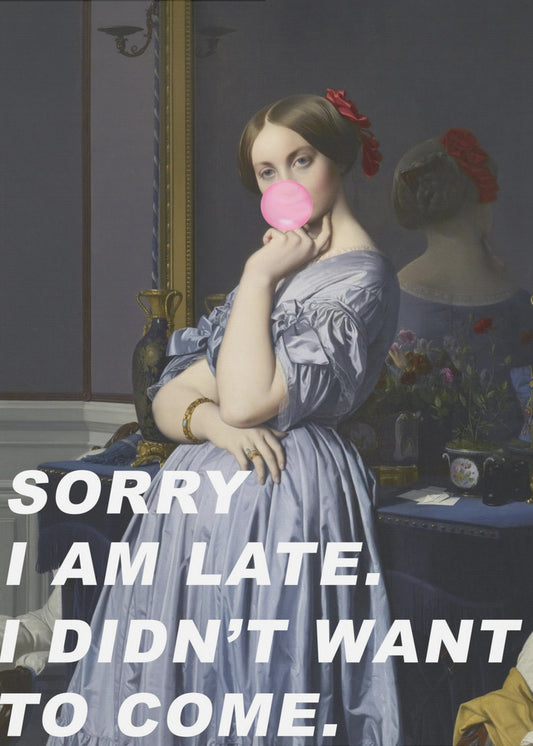 Sorry dat ik te laat ben. Ik wilde niet komen. | Canvas