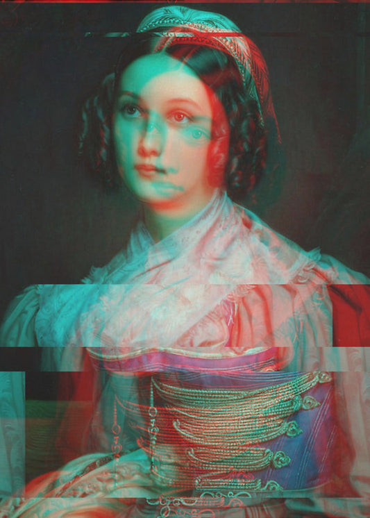 Vervormd portret van vrouw | Poster