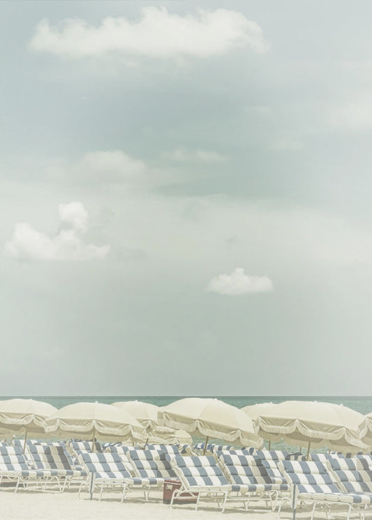 Vintage beach scene | Poster