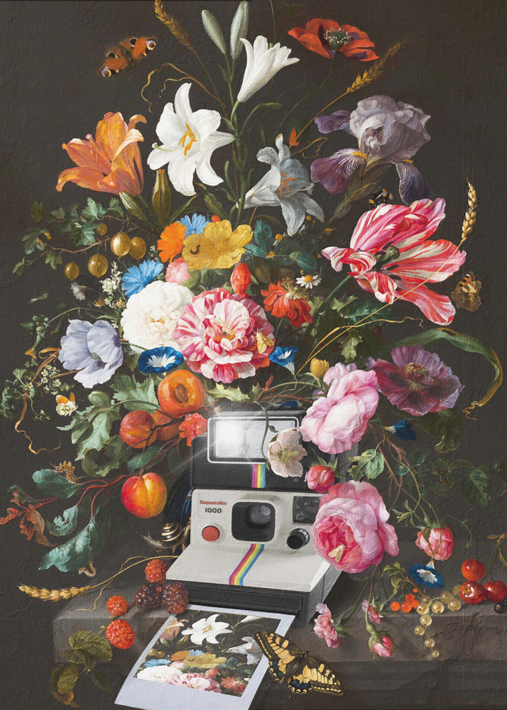 Bloemen Instant Foto | Canvas