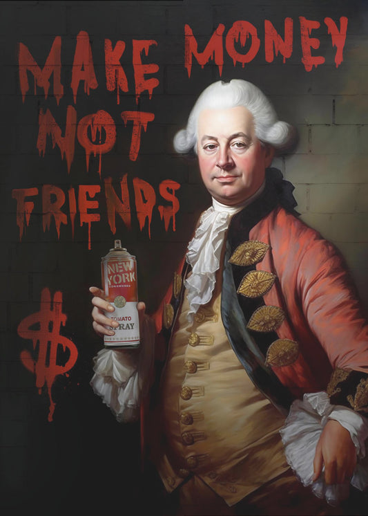 Verdien geld, geen vrienden | Poster
