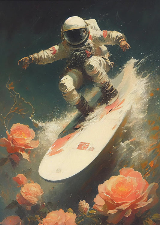 Mijn Space Wave | Canvas