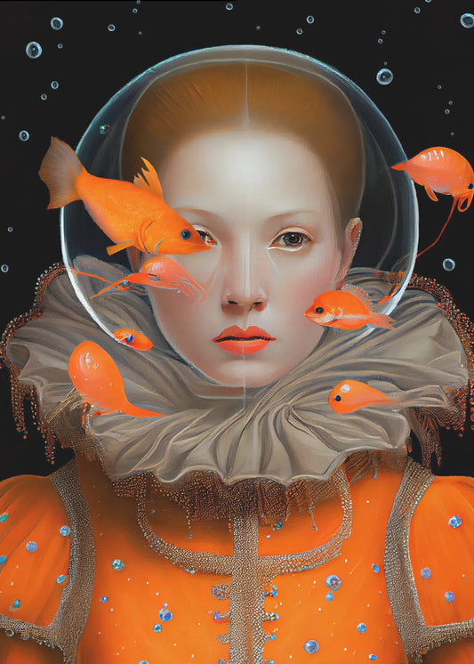 De Prinses van de Diepzee | Canvas