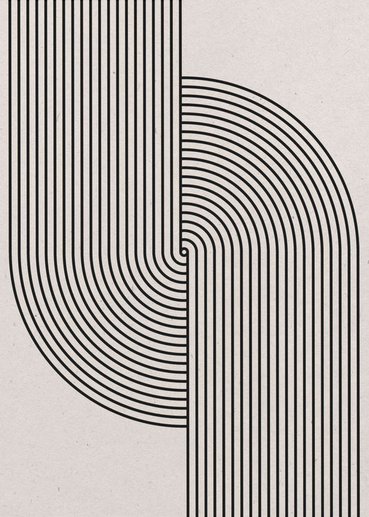 Gebogen symmetrie | Canvas