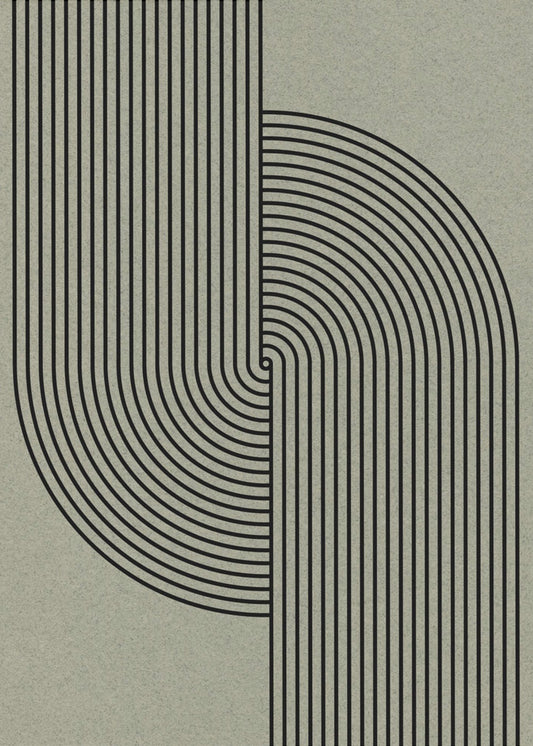 Gebogen symmetrie | Canvas
