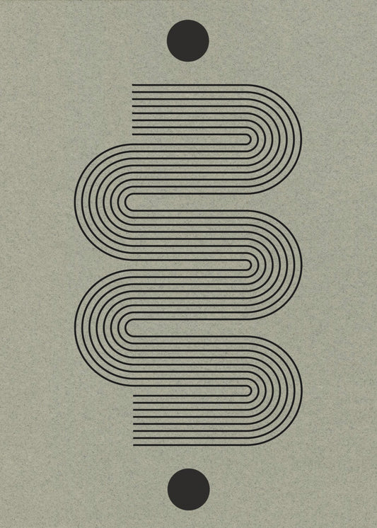 Gebogen symmetriepad | Canvas
