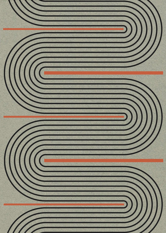 Gebogen ritmes | Canvas