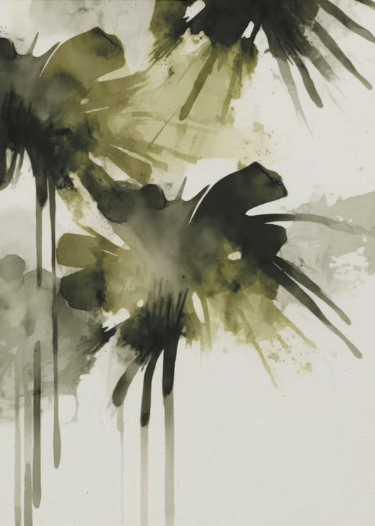 Groene Echoes | Canvas