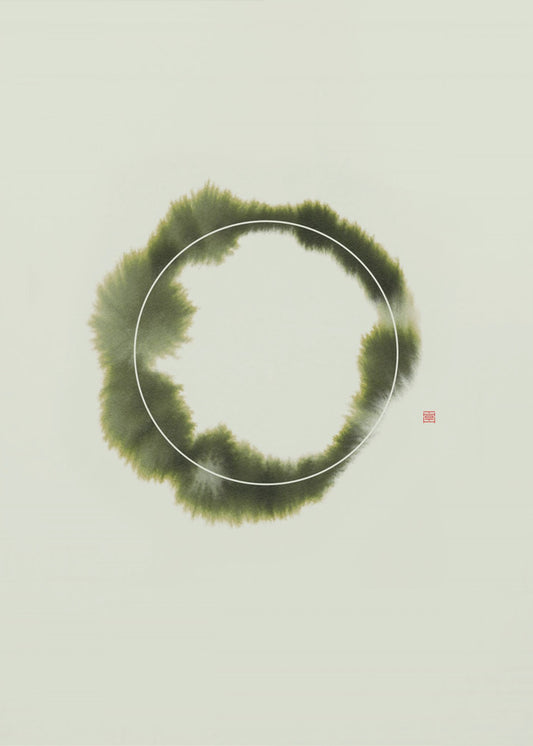Cirkel nr. 1 | Groen | Canvas