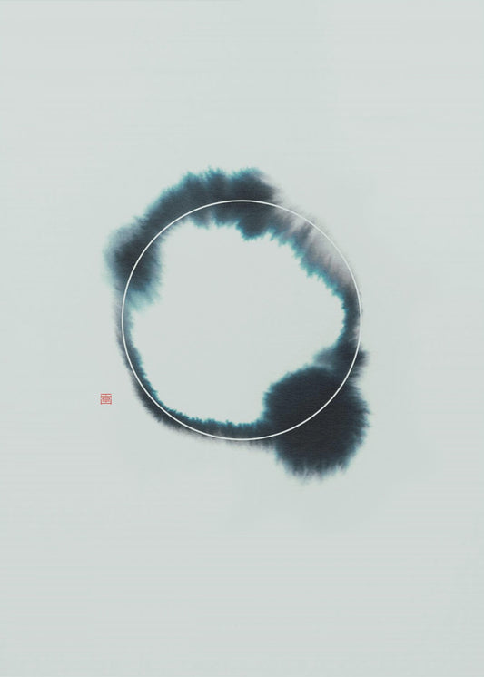 Cirkel nr. 2 | Blauw | Canvas