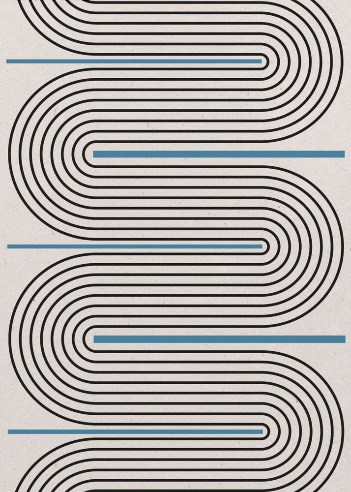 Symfonie van gebogen lijnen | Canvas