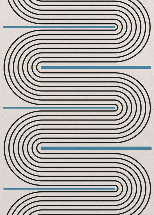 Symfonie van gebogen lijnen | Canvas