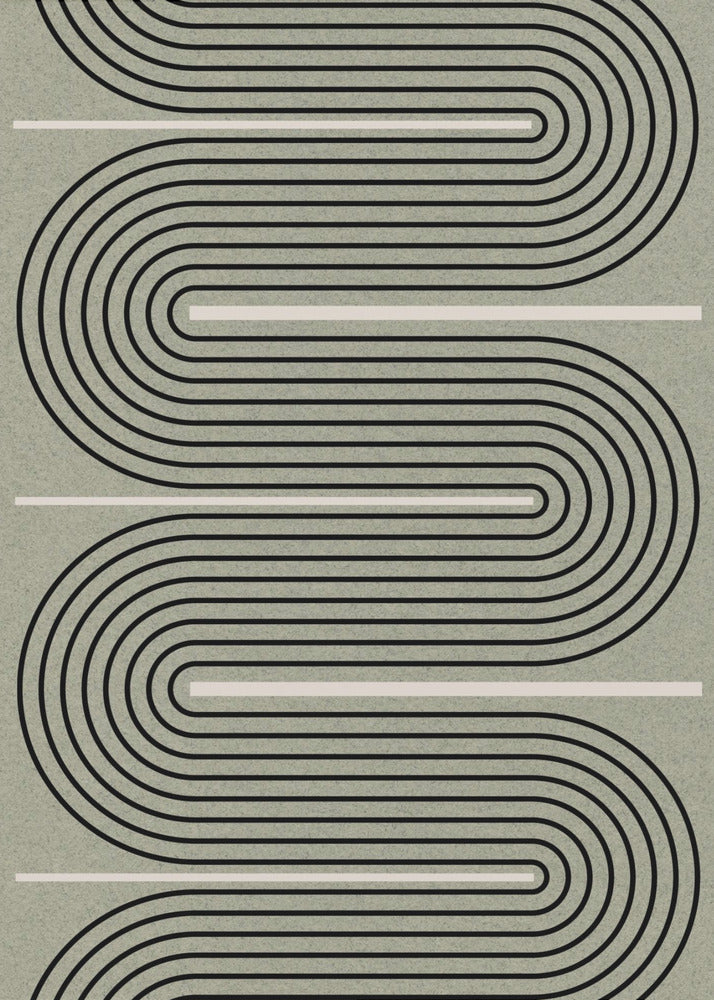 Gebogen paden | Canvas