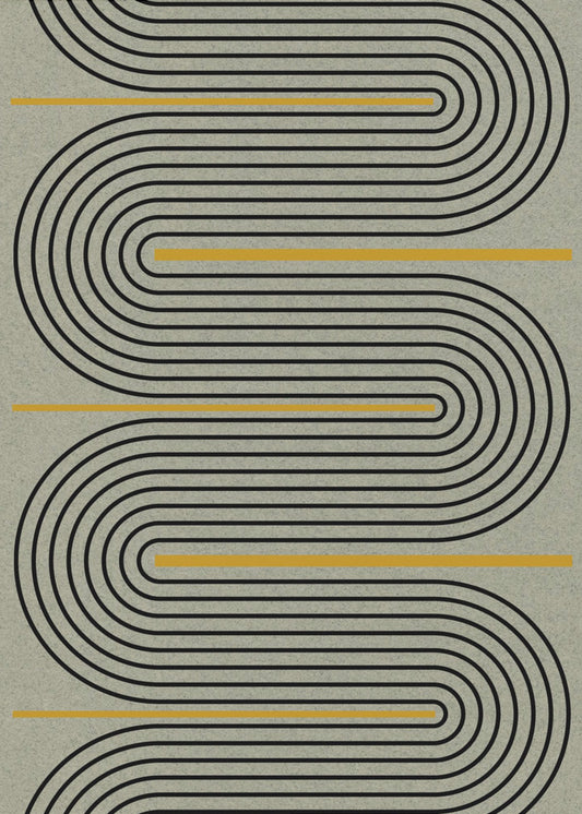 Gebogen paden | Canvas