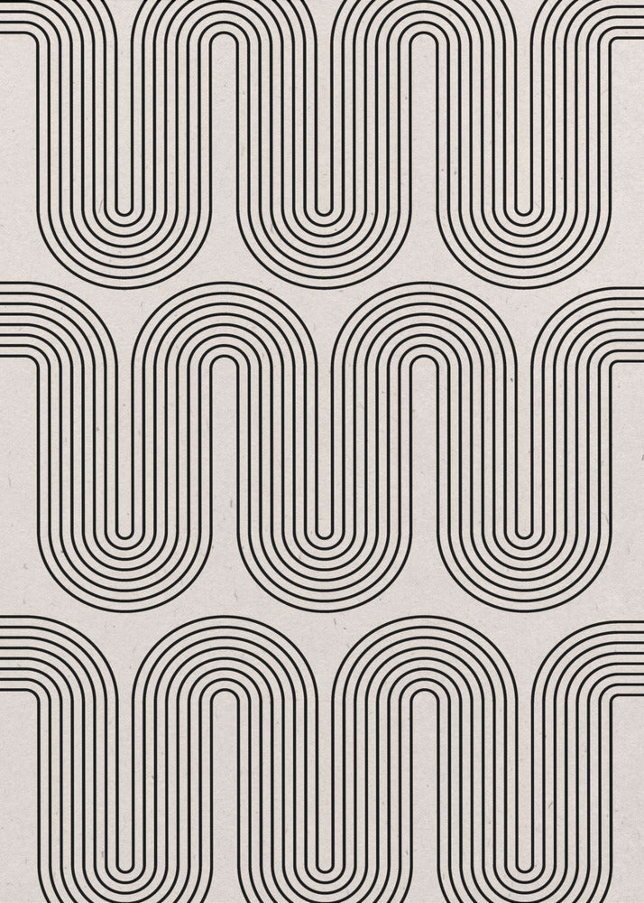 Retro golven | Canvas