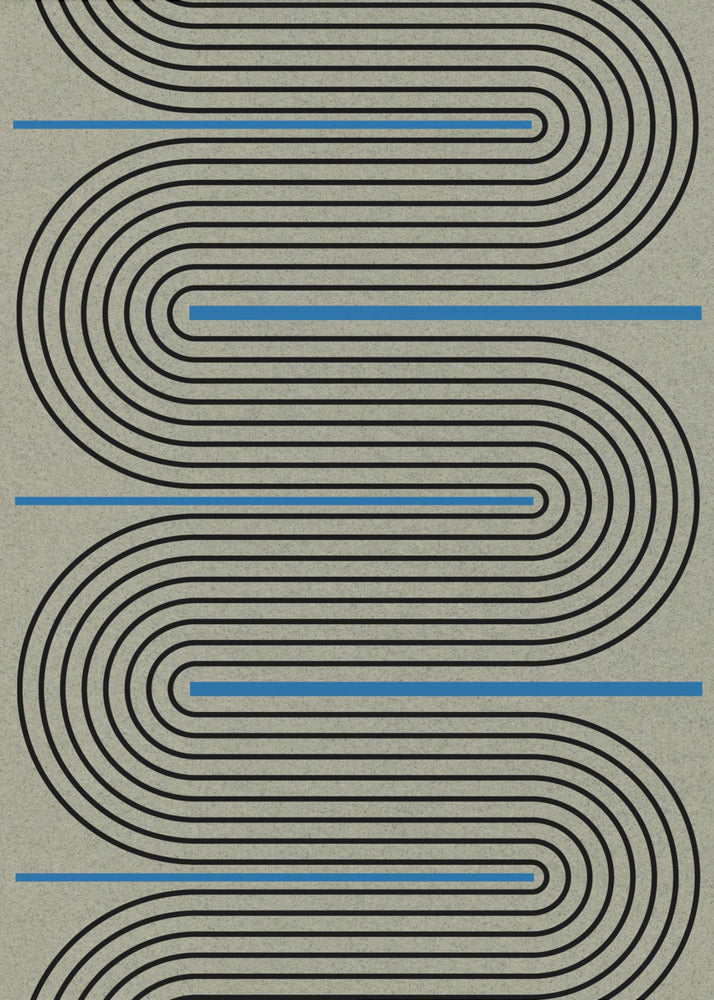Symfonie van krommen en lijnen | Canvas