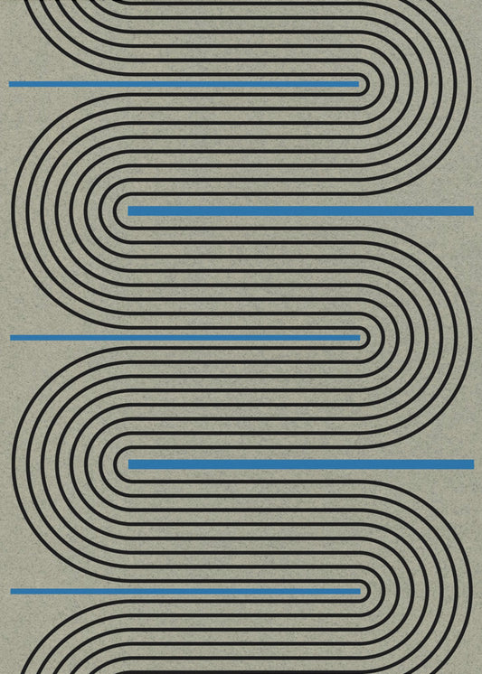 Symfonie van krommen en lijnen | Canvas